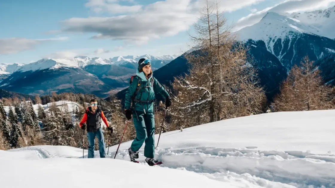 Winterlandschaft im Martelltal am Nationalpark Stilfserjoch